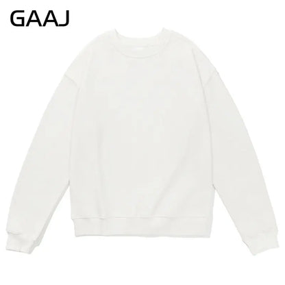 Unisex long-sleeve crew-neck sweatshirt, casual sweater