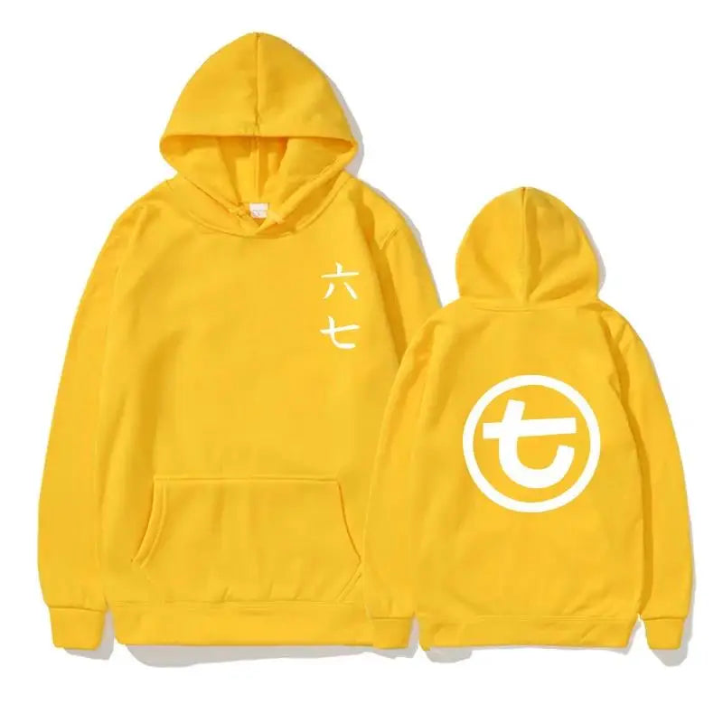 Unisex hoodie with kangaroo pocket and graphic print