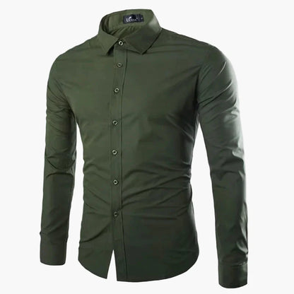Men's Slim Fit Long Sleeve Business Casual Shirt – Modern Stylish Shirt for Office and Everyday Wear