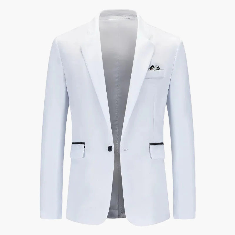 Men's Business Blazer Single-Breasted Modern Slim Fit – Elegant Blazer for Office & Festive Occasions