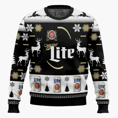 Herren Weihnachtspullover Lustig – It's the Most Wonderful Time for a Beer – Ugly Christmas Sweater für Männer, Party & Geschenk