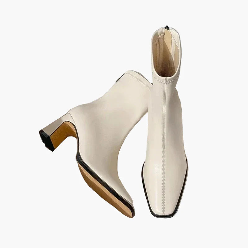 Women's ankle boots with block heel and elegant design for everyday and office use