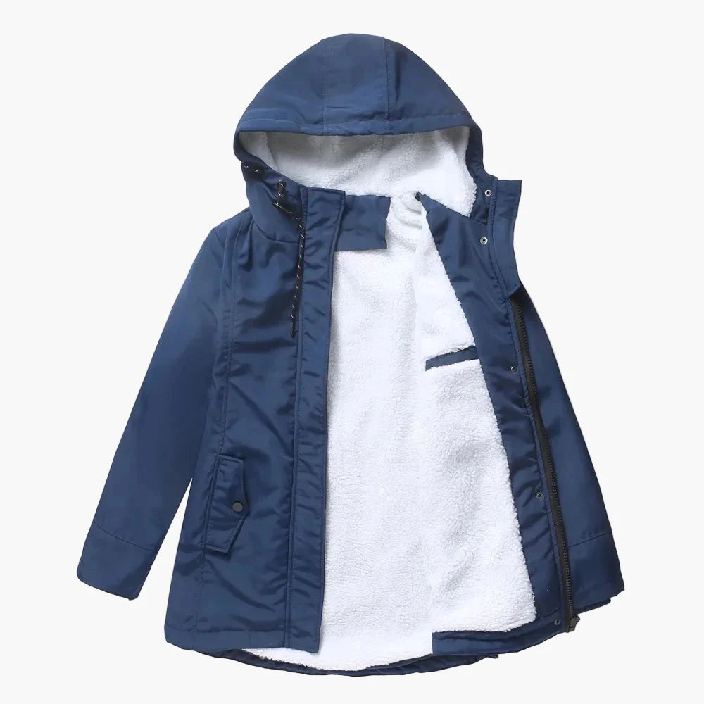 Women's winter jacket with hood – fashionable warm casual jacket for autumn and winter