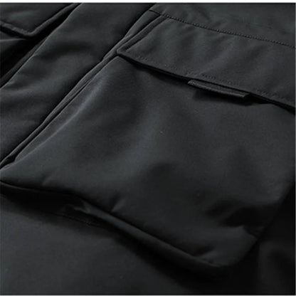 Men's winter jacket with hood and faux-fur trim – Warm parka