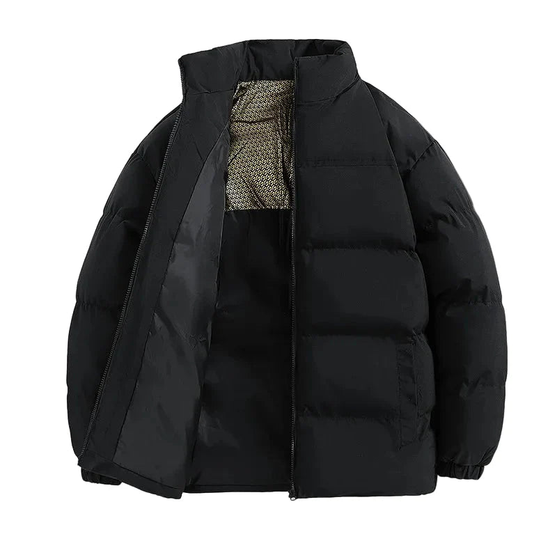 Men's Winter Quilted Jacket Modern Streetwear Transitional Jacket Outdoor