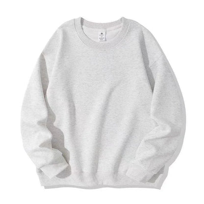 Unisex Long-Sleeve Crew-Neck Basic Pullover Sweatshirt