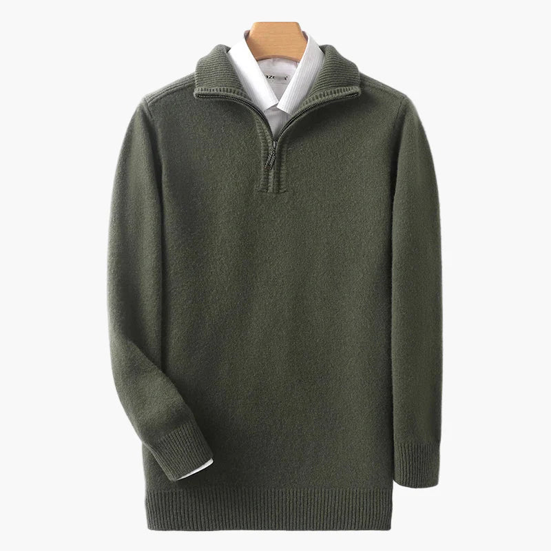 Men's Half-Zip Sweater – Classic, Versatile, Everyday & Office