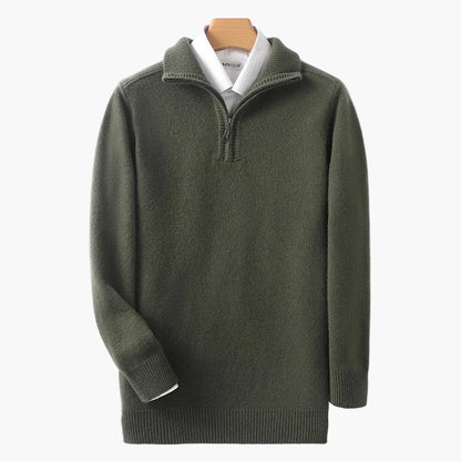 Men's Half-Zip Sweater – Classic, Versatile, Everyday & Office