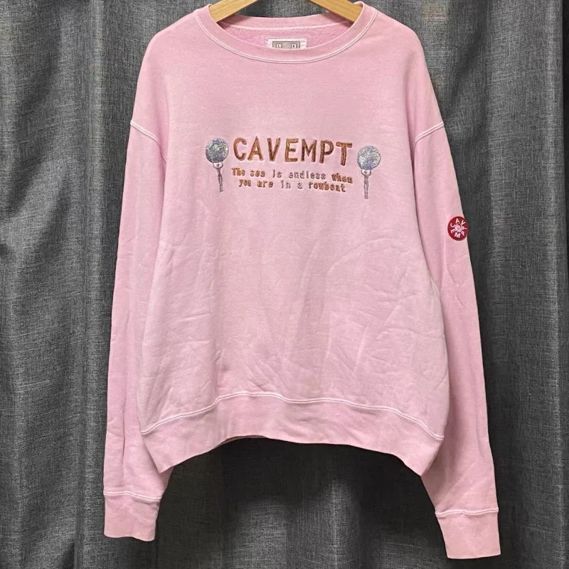 Unisex long-sleeve crew-neck sweatshirt with print