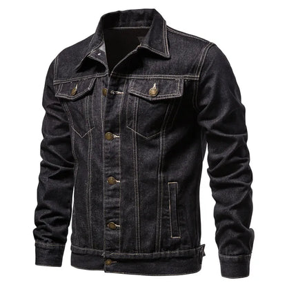 Men's denim jacket with a regular fit and buttons