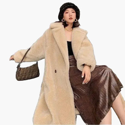 Damen Langer Oversize Mantel – Modischer Wintermantel für Alltag & Freizeit