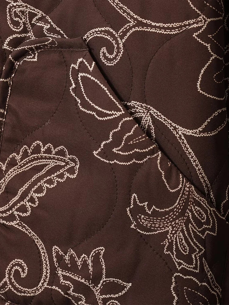 Damen Übergangsjacke mit gesticktem Blumenmuster – Lässiger City-Look, Ideal für Frühling und Herbst