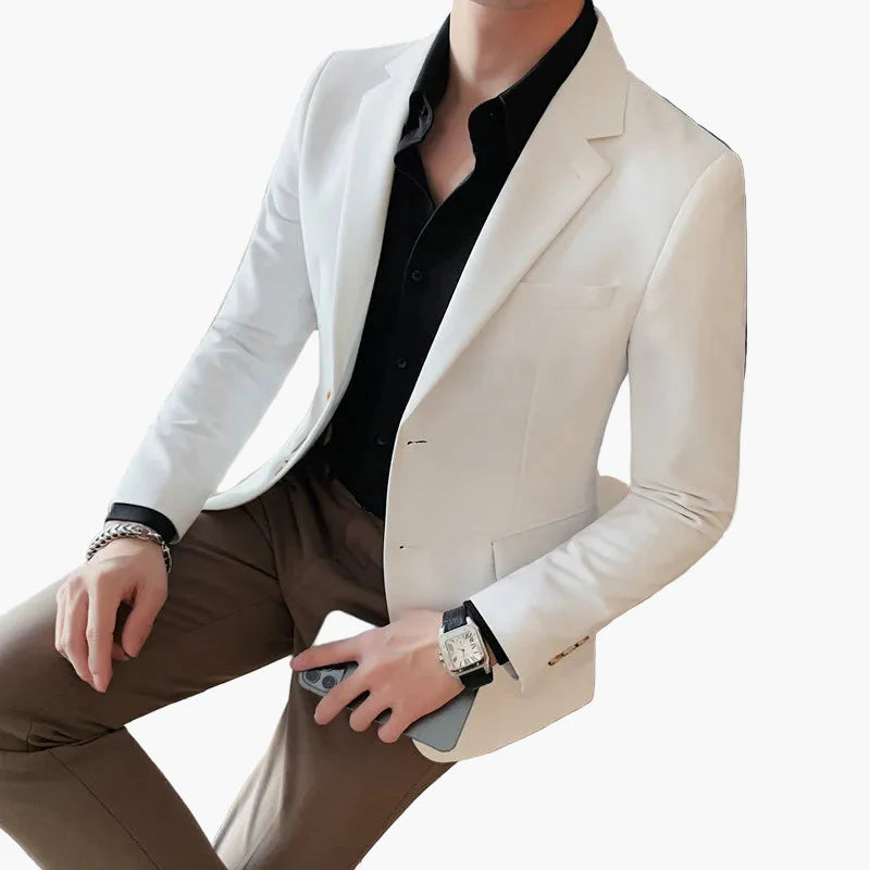 Men's Business Blazer Slim Fit – Elegant Jacket for Office, Events & Everyday Use