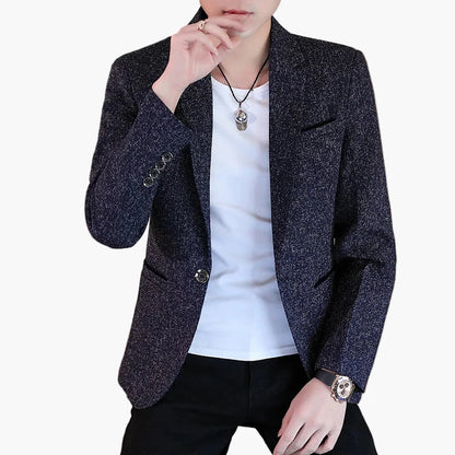Men's Modern Checked Blazer – Stylish Blazer for Business & Leisure