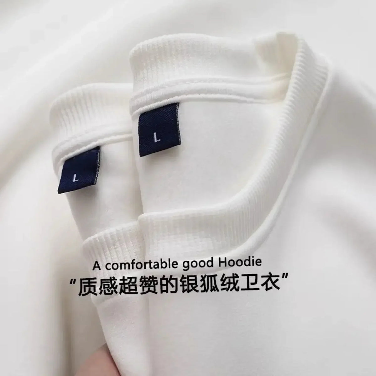 Unisex Long-Sleeve Crew-Neck Sweatshirt with Soft Fleece Lining