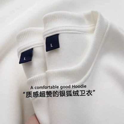 Unisex Long-Sleeve Crew-Neck Sweatshirt with Soft Fleece Lining