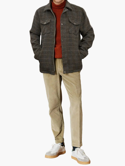 Men's jacket in classic houndstooth look – stylish outdoor and casual jacket