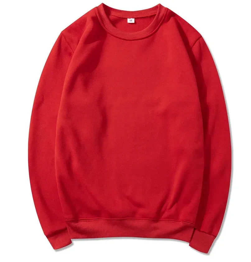 Unisex long-sleeve crew-neck sweatshirt, casual sweater