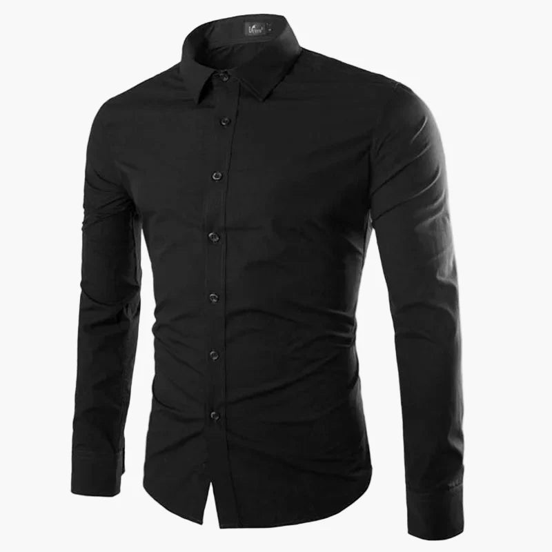 Men's Slim Fit Long Sleeve Business Casual Shirt – Modern Stylish Shirt for Office and Everyday Wear