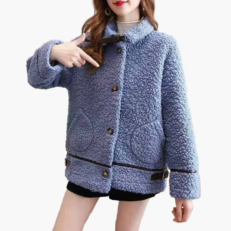Women's Teddy Fur Jacket – Fashionable Casual Coat for Autumn and Winter