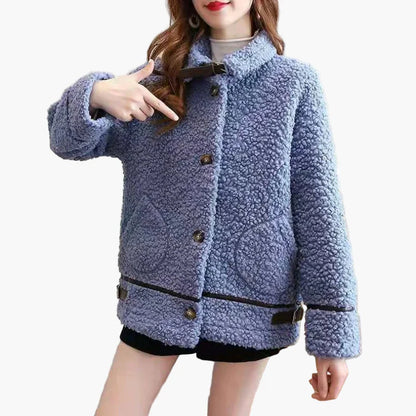 Women's Teddy Fur Jacket – Fashionable Casual Coat for Autumn and Winter
