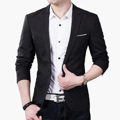 Men's Blazer Slim Fit Modern Business Casual Jacket – Elegant Suit for Office & Everyday Use