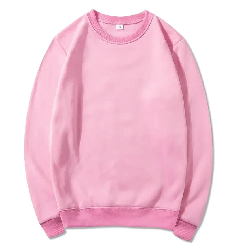 Unisex long-sleeve crew-neck sweatshirt, casual sweater
