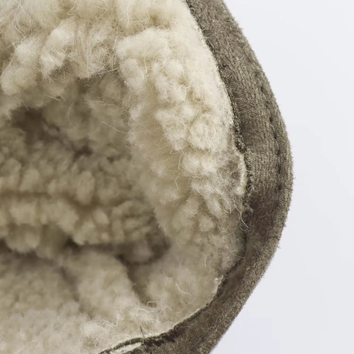 Gefütterte Jacke mit Kapuze, Grün, Veloursleder-Optik