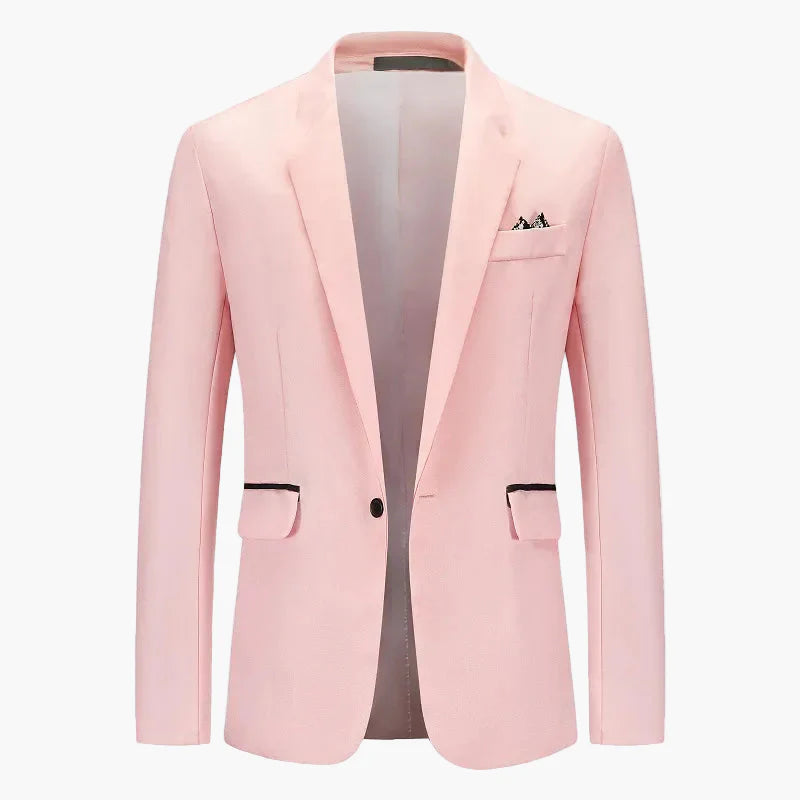 Men's Business Blazer Single-Breasted Modern Slim Fit – Elegant Blazer for Office & Festive Occasions