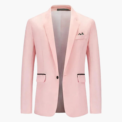Men's Business Blazer Single-Breasted Modern Slim Fit – Elegant Blazer for Office & Festive Occasions