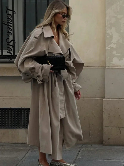 Damen Trenchcoat Kurz oder Lang mit Bindegürtel, Zweireiher Kragen, diverse Farben