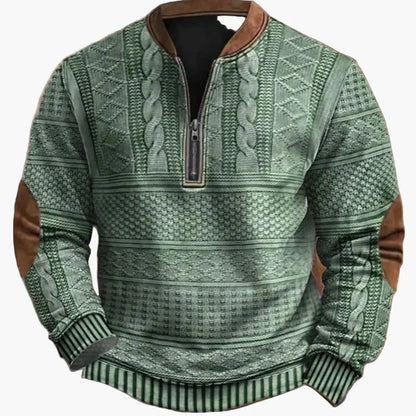 Herren Pullover mit halbem Reißverschluss – Stilvoller Strick-Look für Herbst und Winter