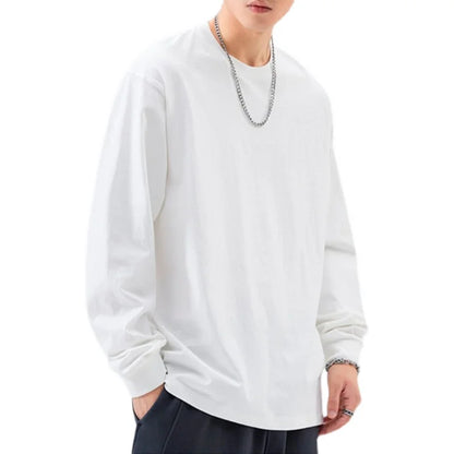 Unisex Long-Sleeve Crew-Neck Sweatshirt with Inner Lining