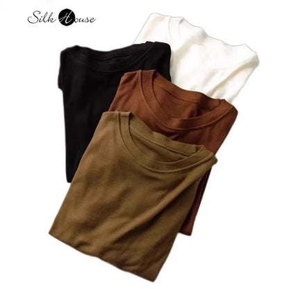 Women's Crew Neck Turtleneck Basic Slim-Fit Long-Sleeve Top