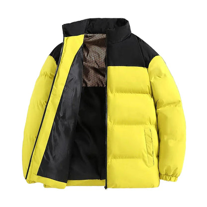 Men's Winter Quilted Jacket Modern Streetwear Transitional Jacket Outdoor