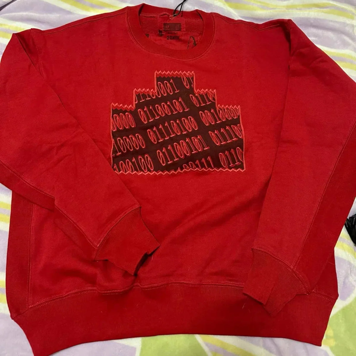 Unisex long-sleeve crew-neck sweatshirt with print