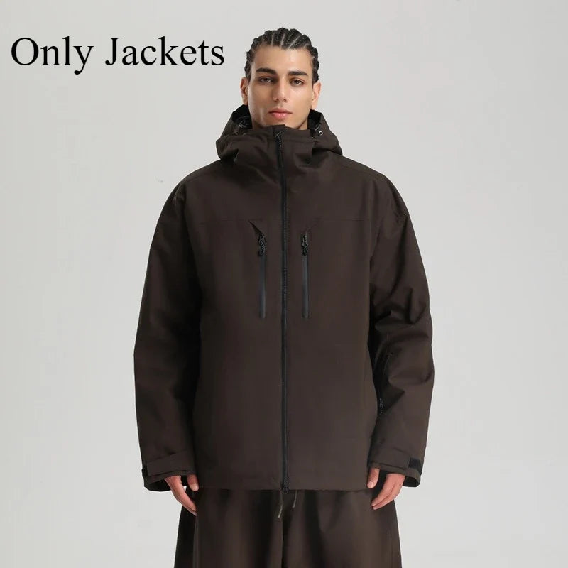 Unisex Winterjacke mit Kapuze für Outdoor und Ski – Mehrere Farben