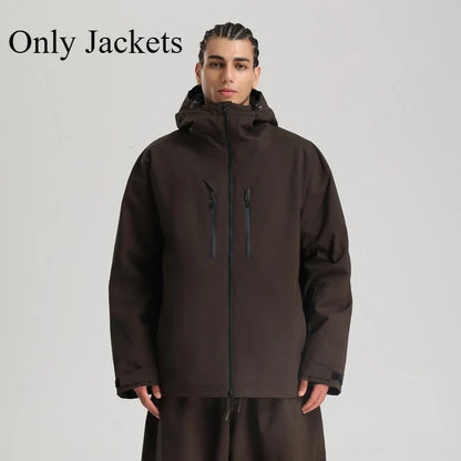 Unisex Winterjacke mit Kapuze für Outdoor und Ski – Mehrere Farben