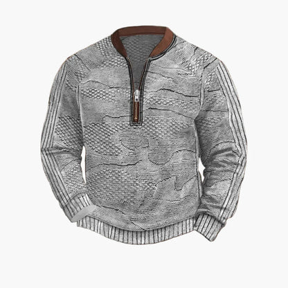 Herren Strickpullover Halbzip Street Style Modern Freizeit