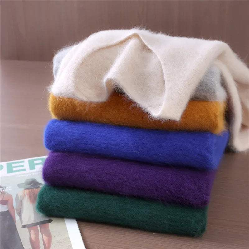 Soft V-Neck Long-Sleeve Sweater