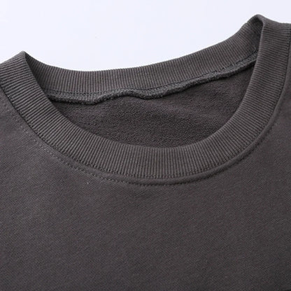 Unisex Sweatshirt Rundhals mit Grafikdruck Langarm