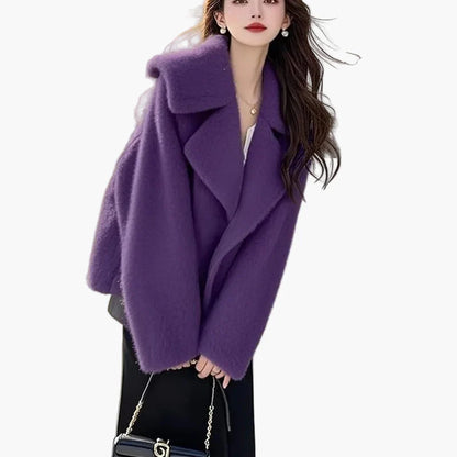 Damen Oversize Mantel im modernen Stil – Elegante Übergangsjacke für Alltag und Freizeit