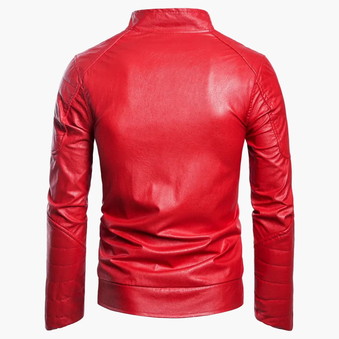 Men's quilted jacket in skirt style – modern casual jacket with rhombus pattern and stand-up collar