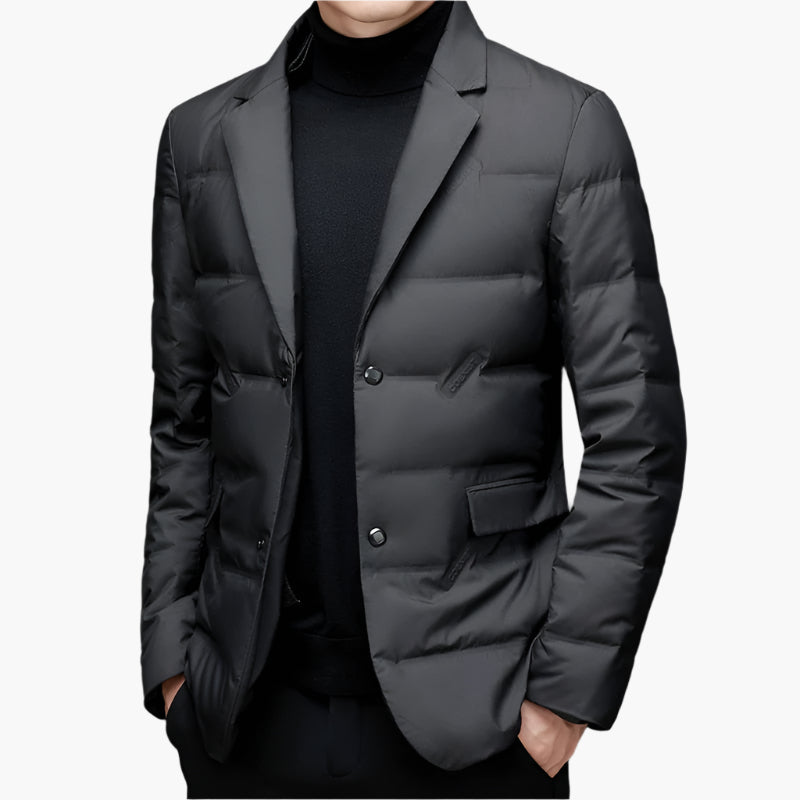 Herren Steppblazer Modern Elegant Winterjacke – Business & Freizeit