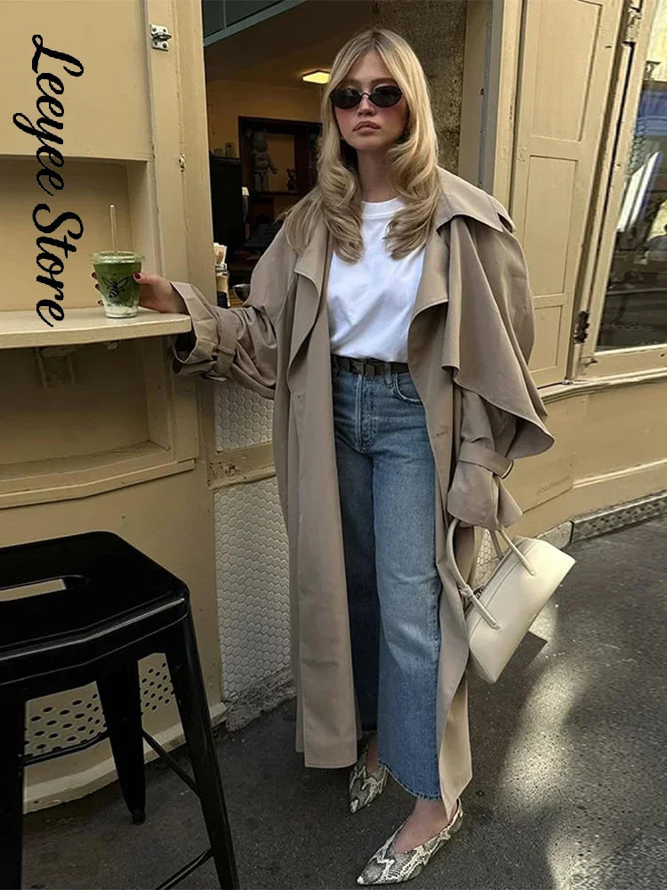 Damen Trenchcoat Kurz oder Lang mit Bindegürtel, Zweireiher Kragen, diverse Farben