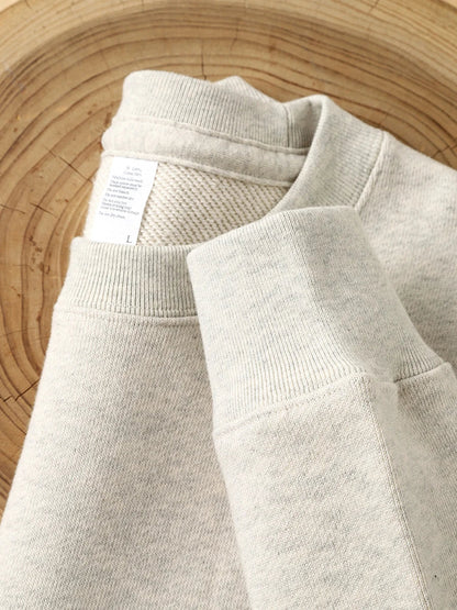 Unisex long-sleeve crew-neck sweatshirt, gray