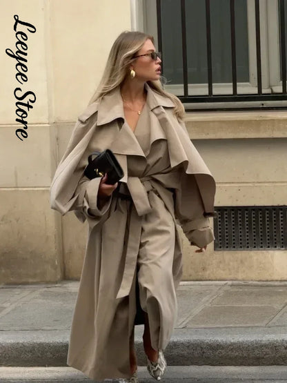 Damen Trenchcoat Kurz oder Lang mit Bindegürtel, Zweireiher Kragen, diverse Farben