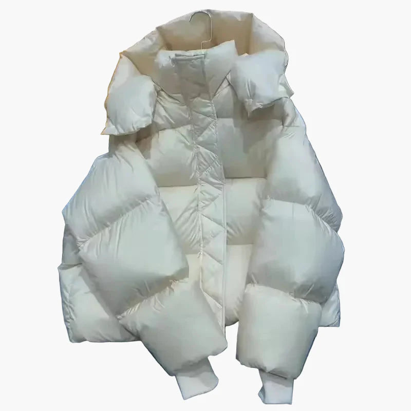 Damen Steppjacke mit Kapuze für Herbst und Winter – Warmer Alltagsmantel im modernen Stil