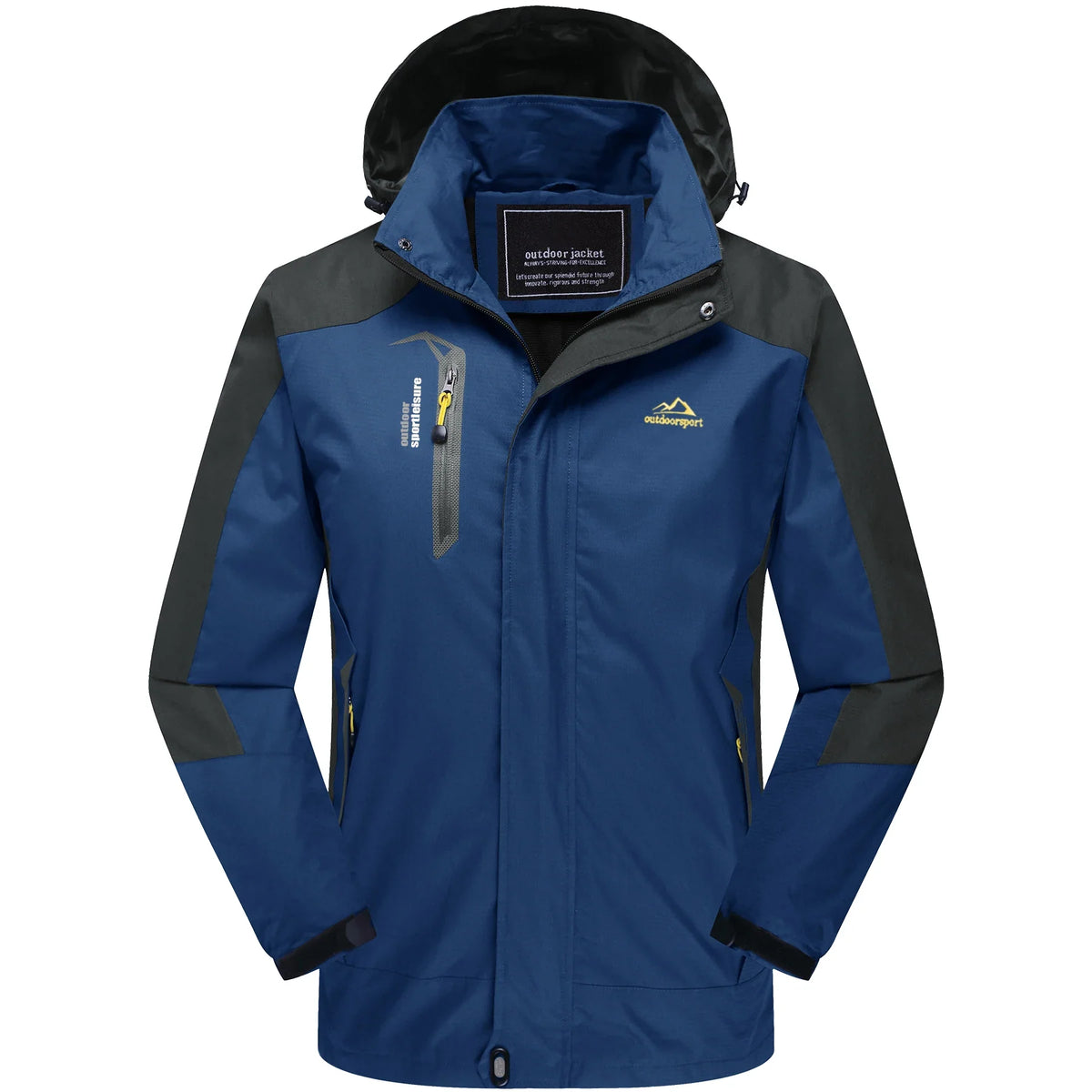 Outdoor Funktionsjacke für Herren – winddicht & wasserabweisend mit Kapuze