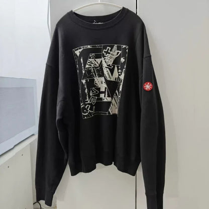 Unisex long-sleeve crew-neck sweatshirt with print